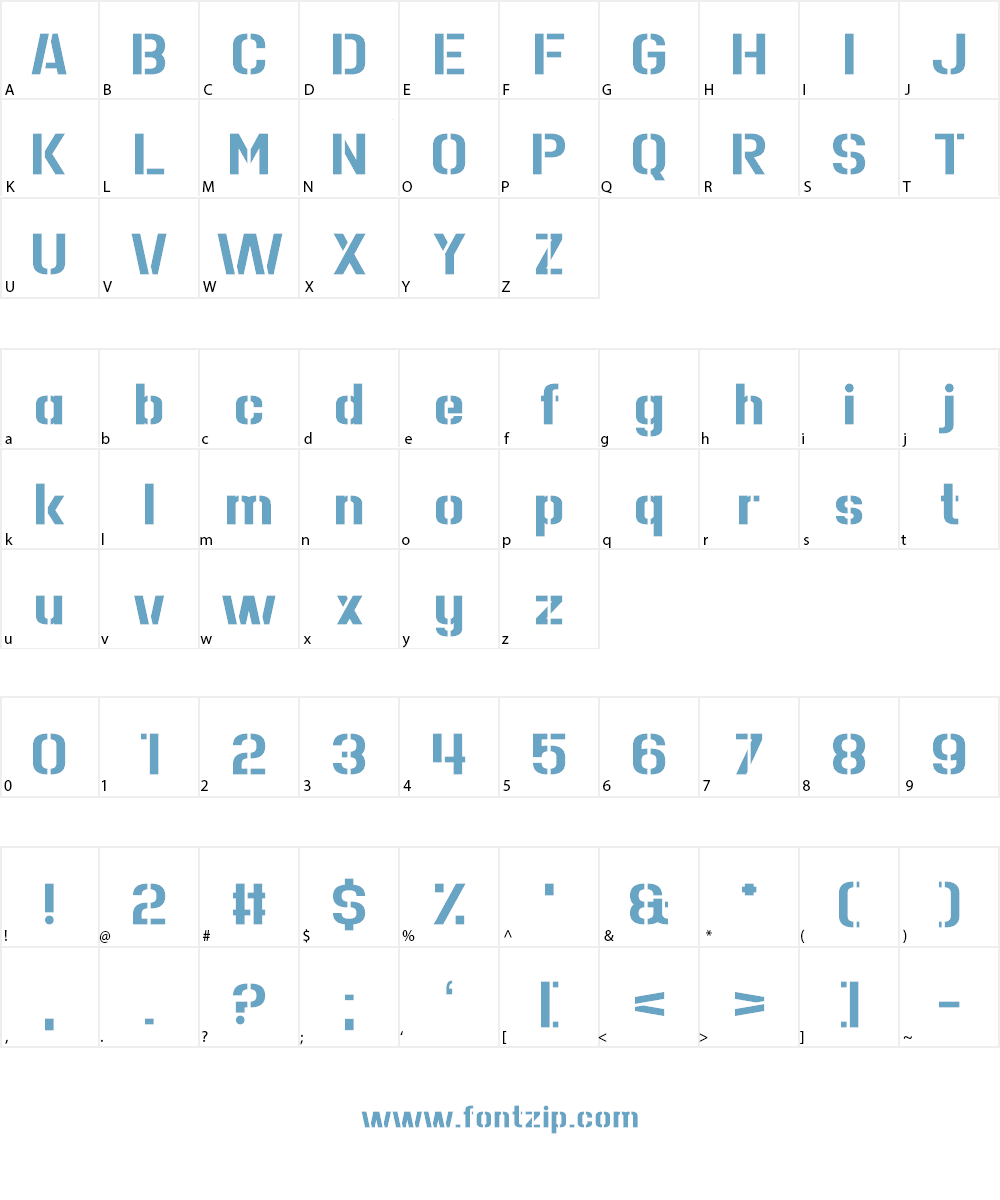Roll Accurate Font Character